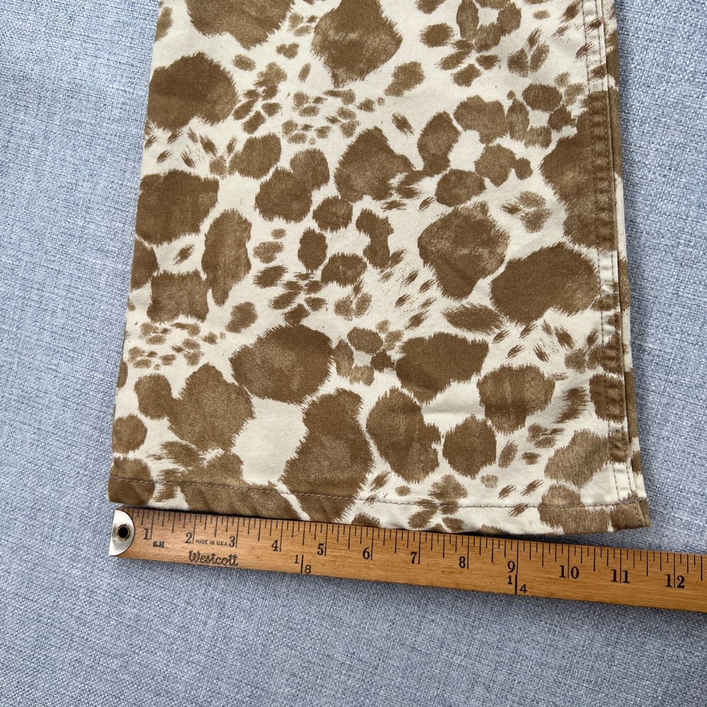 NEW Free People We The Free Penny Pull-On Printed Flare Jeans Size 28 Animal Mid - Picture 7 of 14